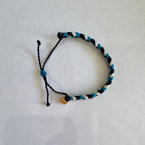 Pura Vida Jewelry - Pura Vida Blue Black White Braided Bracelet